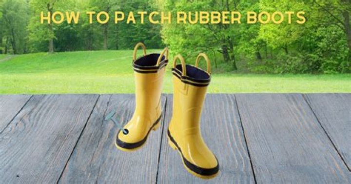 Can you fix rain boots