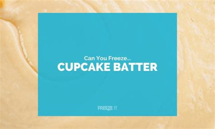 Can you freeze cupcake