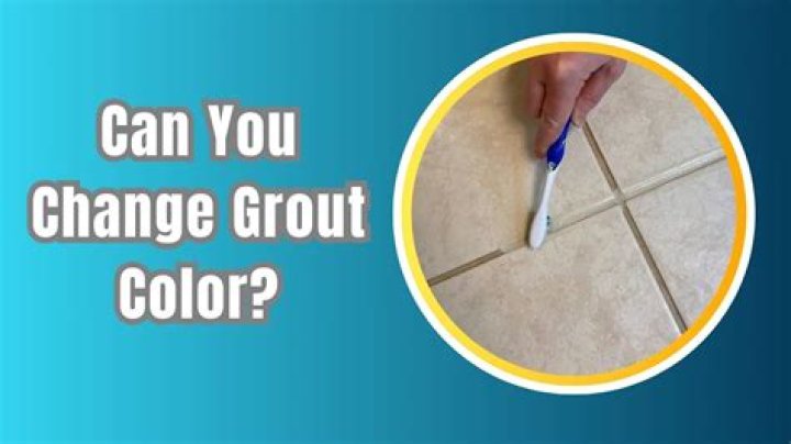 Can you Recolour grout