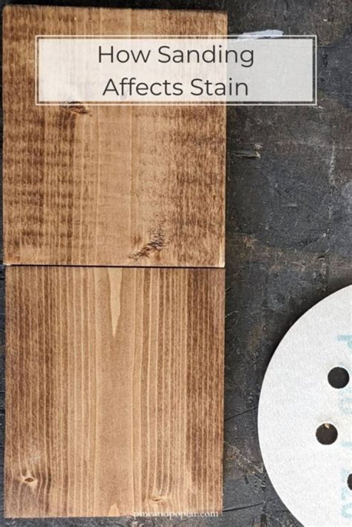 Can you sand off stain