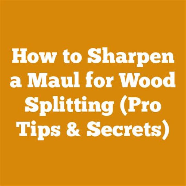 Can you sharpen a maul