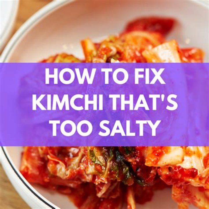 Should kimchi be salty