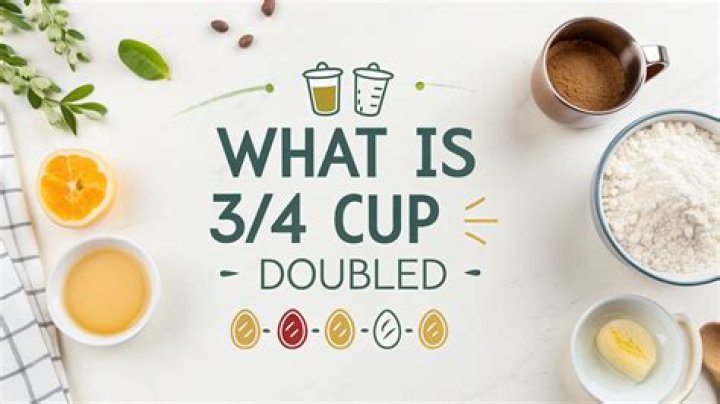 What 3/4 pound doubled