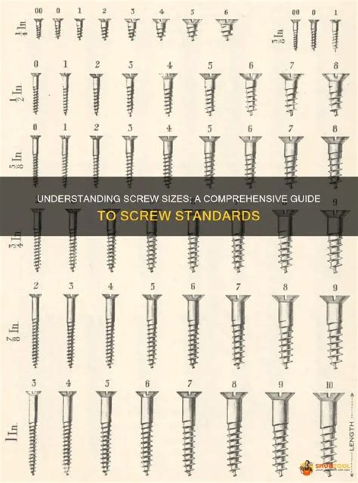 What are screw numbers