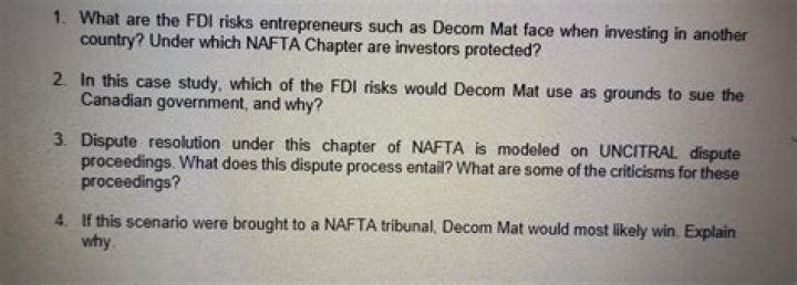 What are the FDI risks